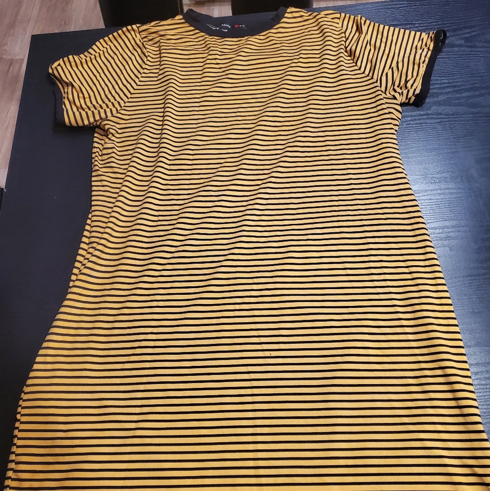 Stripped T-shirt Dress